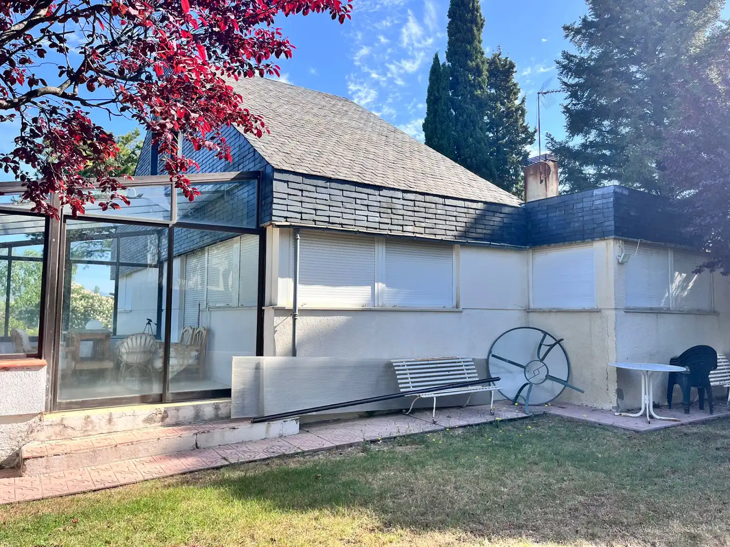 Vista exterior de Casa o chalet en venta en Las Rozas de Madrid con Calefacción, Jardín privado y Terraza