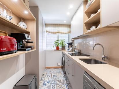 Kitchen of Flat for sale in  Madrid Capital  with Air Conditioner