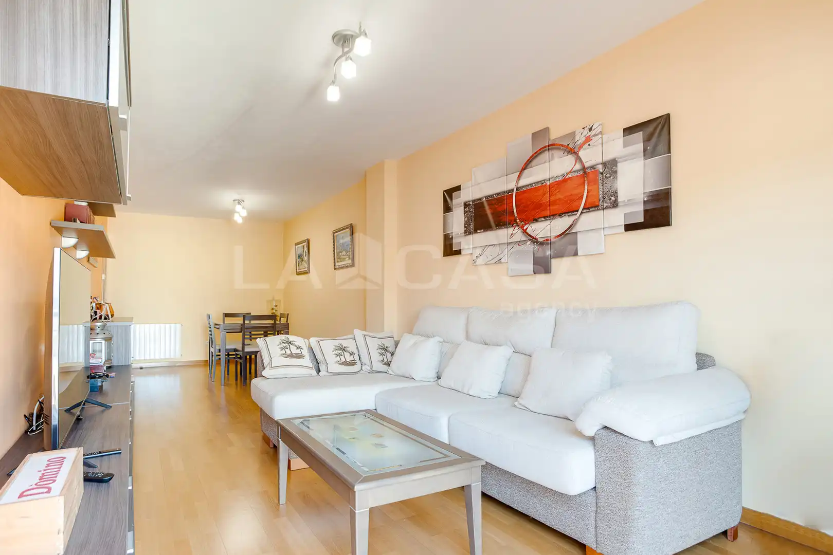 Sala de estar de Piso en venta en Santa Coloma de Gramenet con Calefacción, Terraza y Trastero