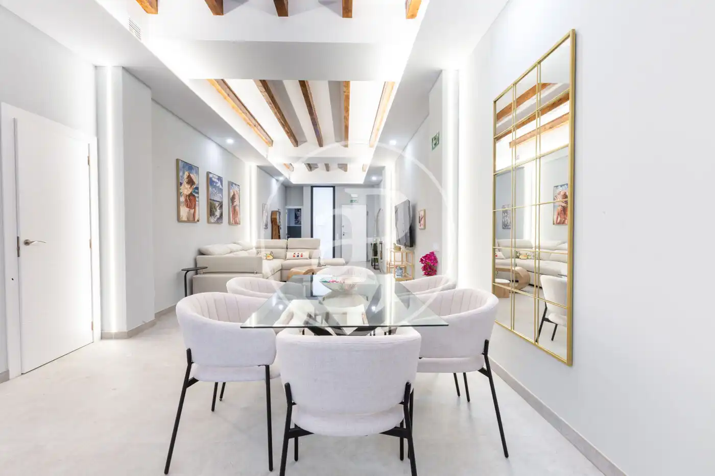 Esszimmer von Maisonette zum Verkauf in Valencia mit Klimaanlage, Heizung und Privatgarten