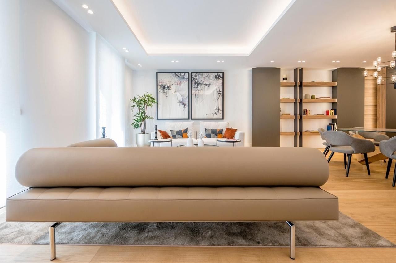 Sala de estar de Piso en venta en  Madrid Capital con Aire acondicionado, Amueblado y Balcón