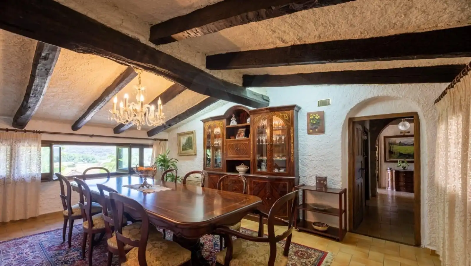 Dining room of Houses for sale in La Cellera de Ter  with Terrace and Swimming Pool