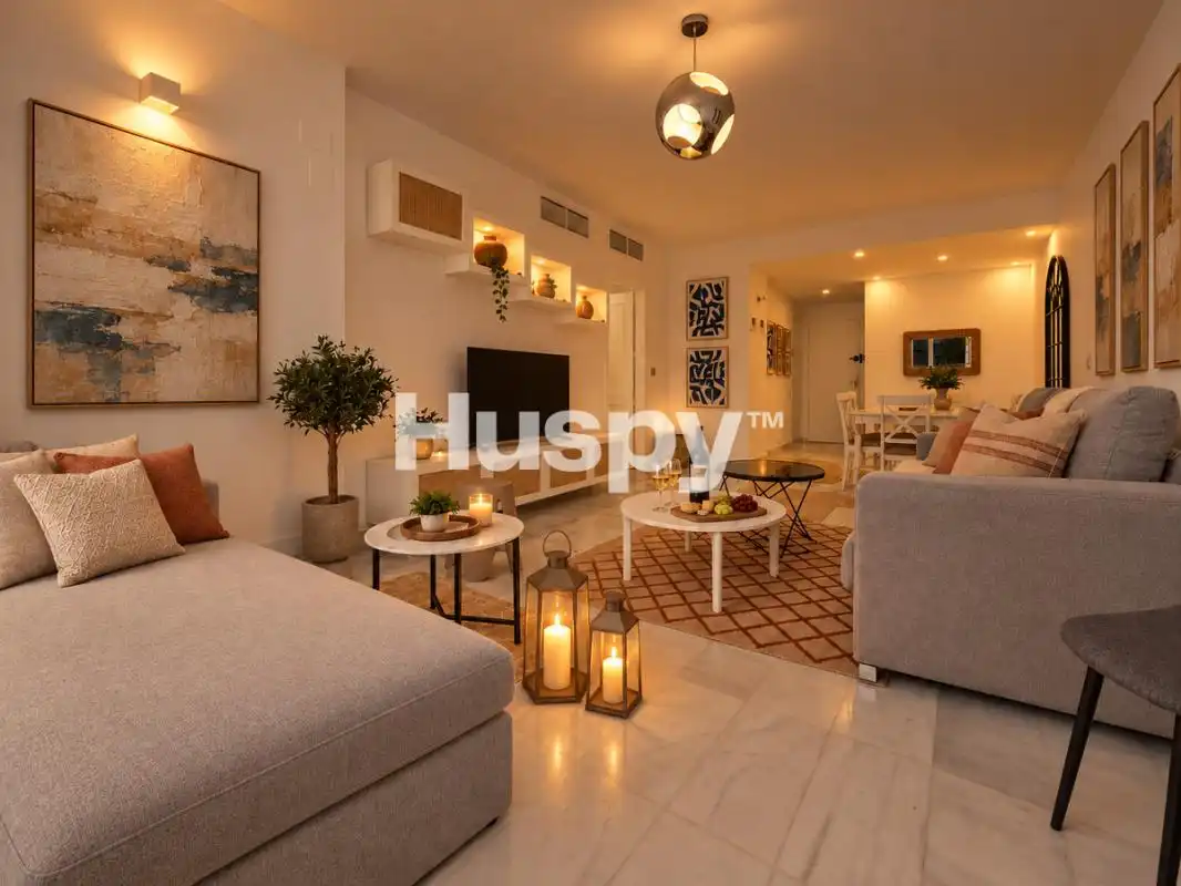 Living room of Flat for sale in Nueva Andalucía