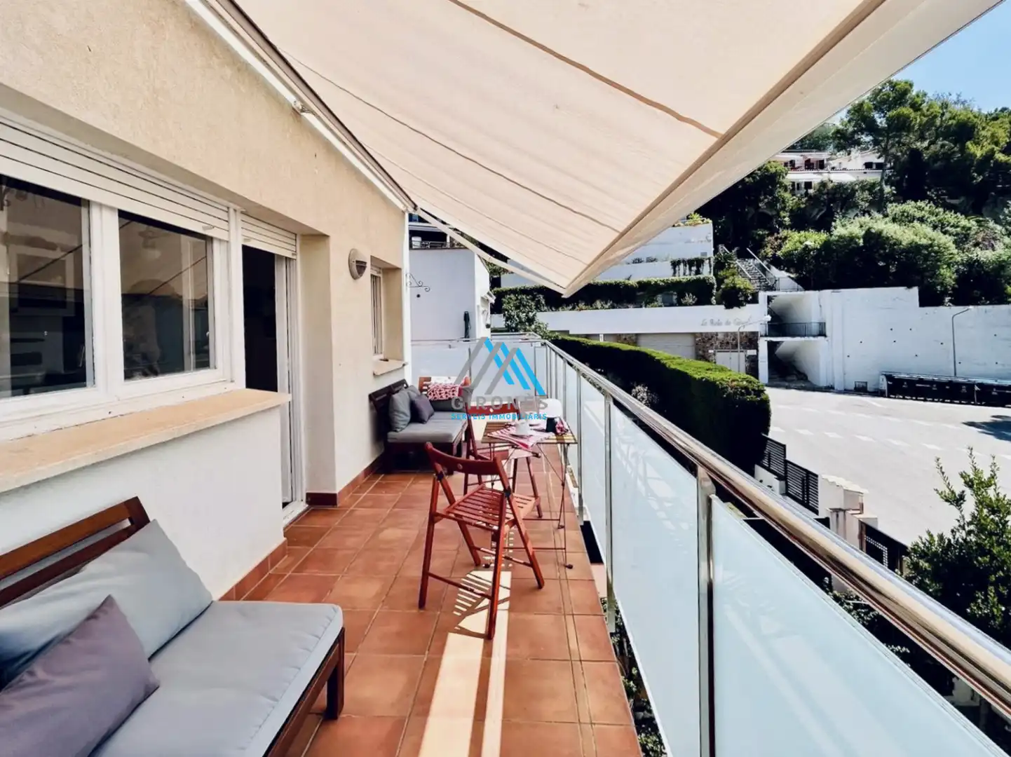Terrassa de Apartament de lloguer en Santa Cristina d'Aro amb Parquet i Terrassa