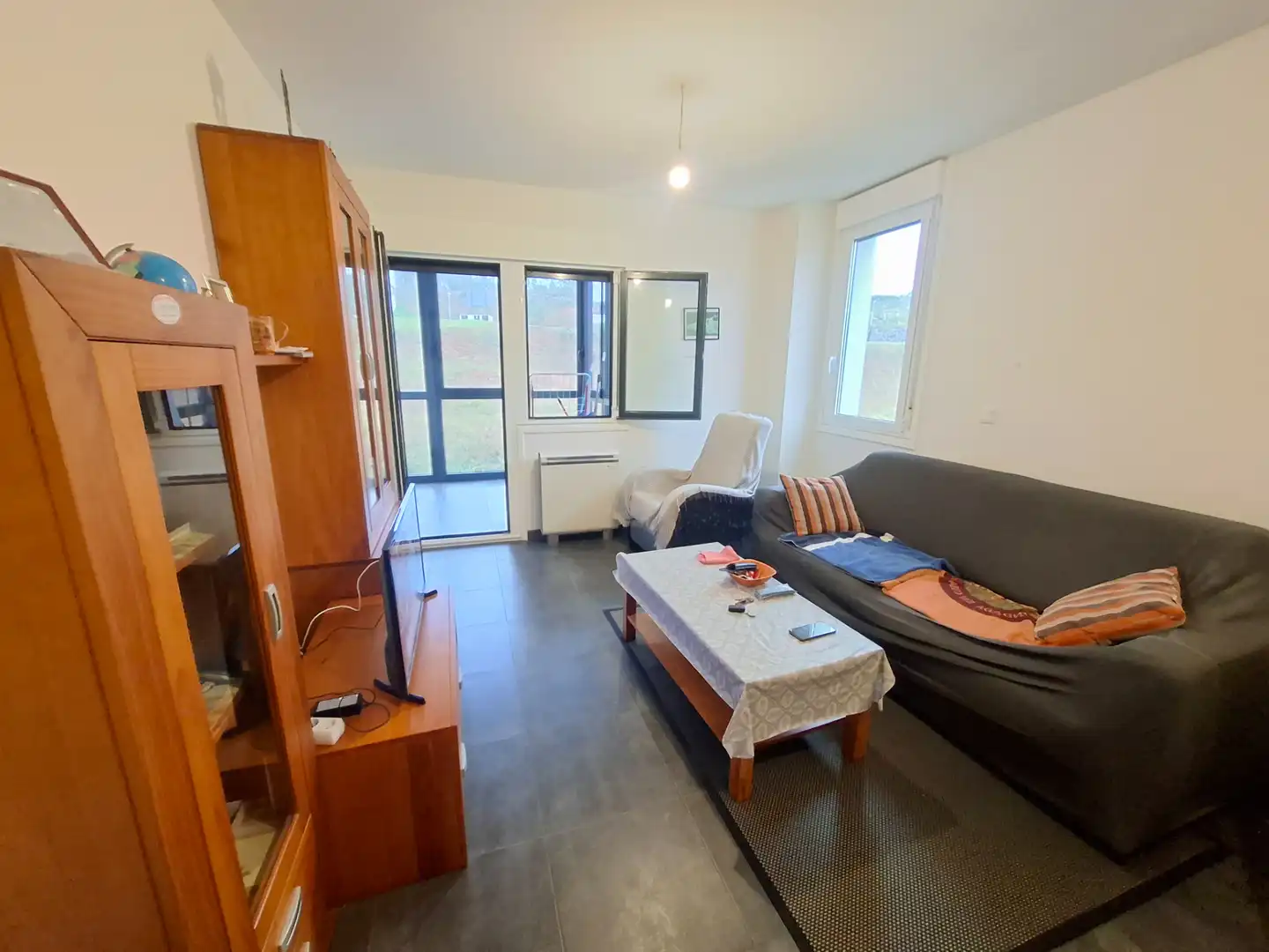 Living room of Flat for sale in Xove  with Heating, Terrace and Furnished