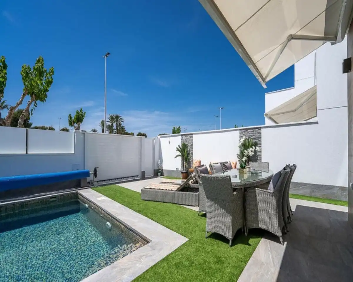 Terraza de Casa o chalet en venta en San Pedro del Pinatar con Aire acondicionado, Jardín privado y Terraza