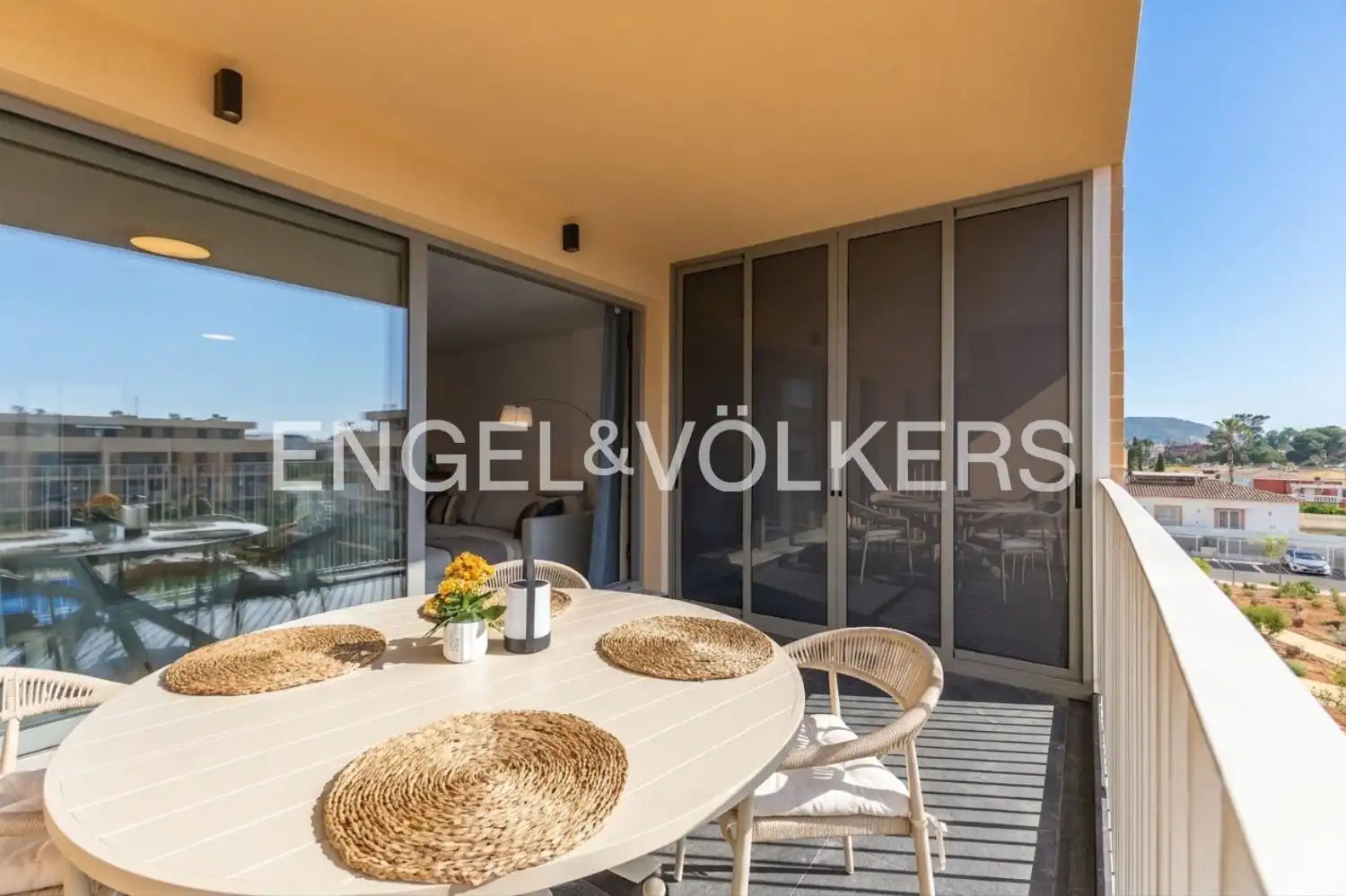 Terrasse von Wohnung zur Miete in Dénia mit Klimaanlage, Heizung und Privatgarten