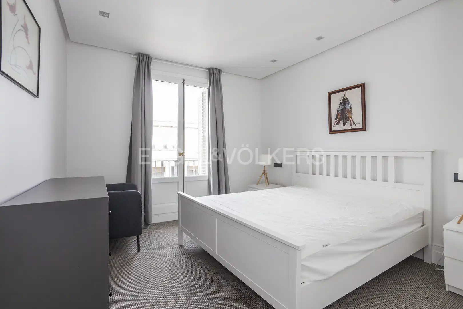 Bedroom of Flat for rent in Madrid  with Air Conditioner, Heating and Parquet flooring