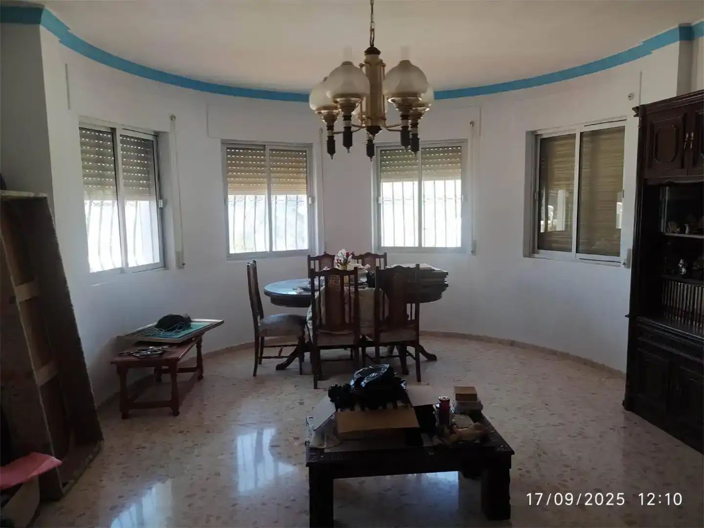 Menjador de Finca rústica en venda en Alfarnatejo amb Aire condicionat i Jardí privat