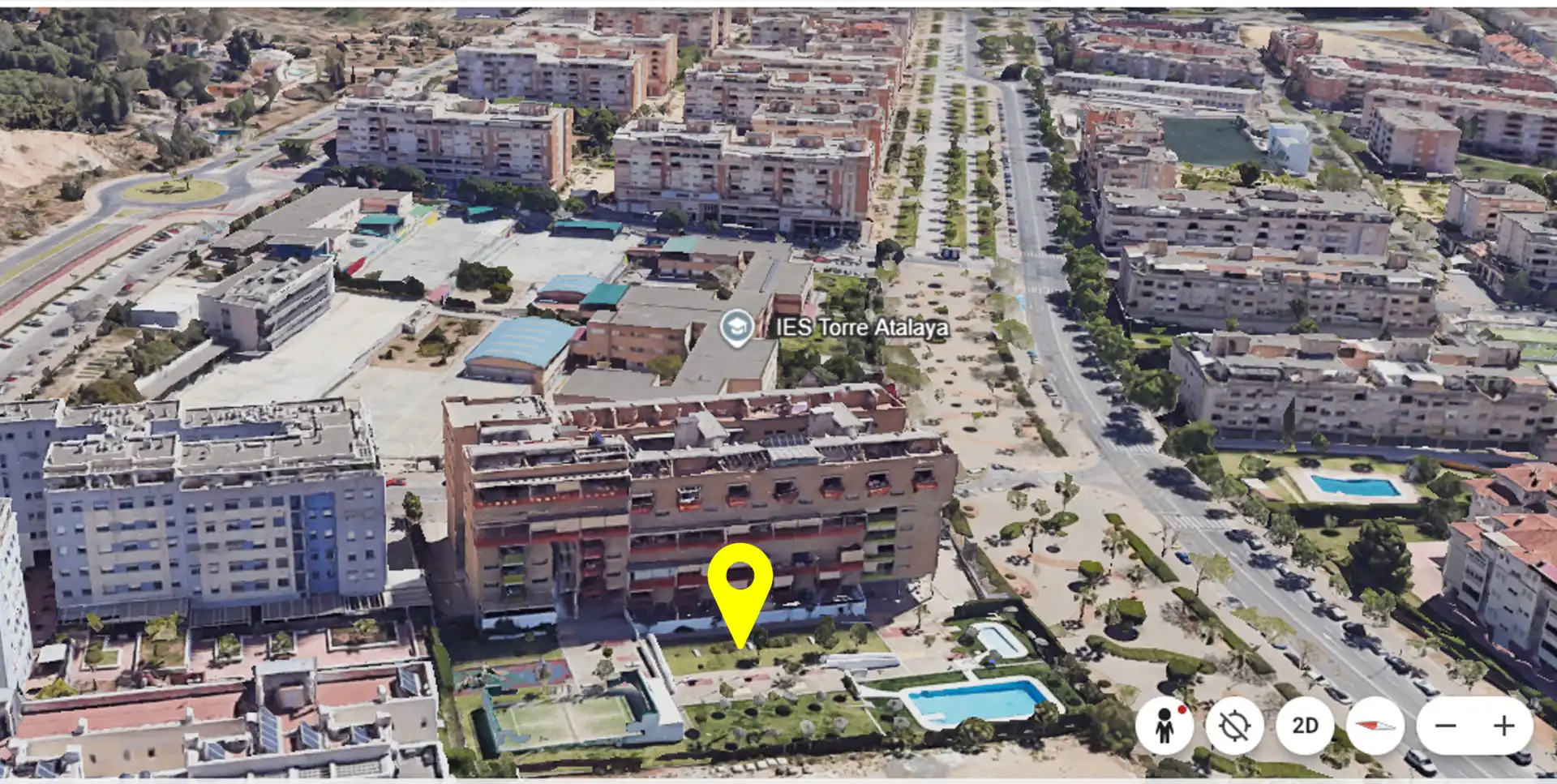 Vista exterior de Pis de lloguer en Málaga amb Aire condicionat, Terrassa i Piscina