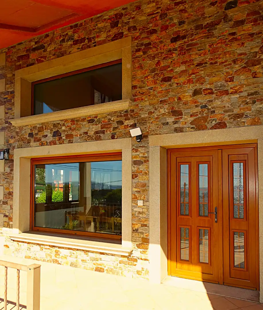 Vista exterior de Casa o xalet en venda en Miño amb Calefacció, Parquet i Terrassa
