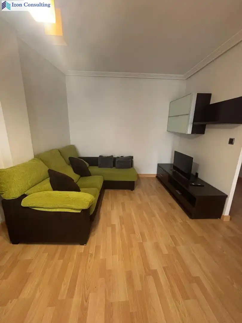 Sala d'estar de Pis de lloguer en  Albacete Capital amb Moblat i Balcó