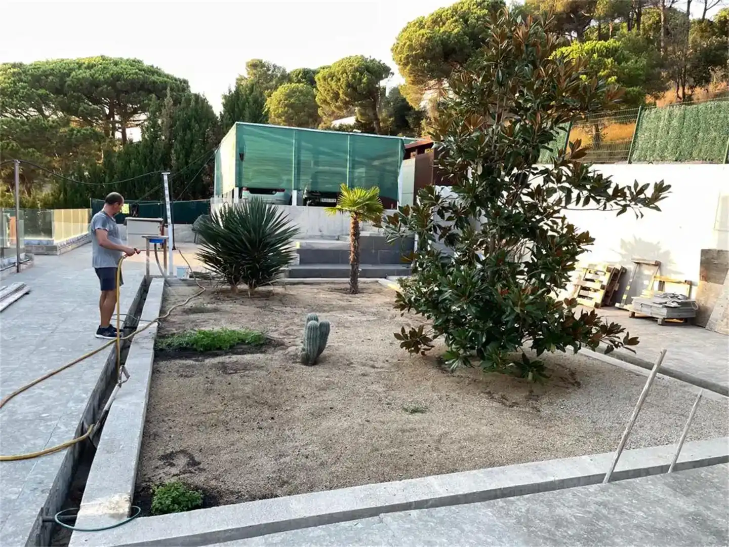 Garden of Houses for sale in Alella  with Air Conditioner, Private garden and Parquet flooring