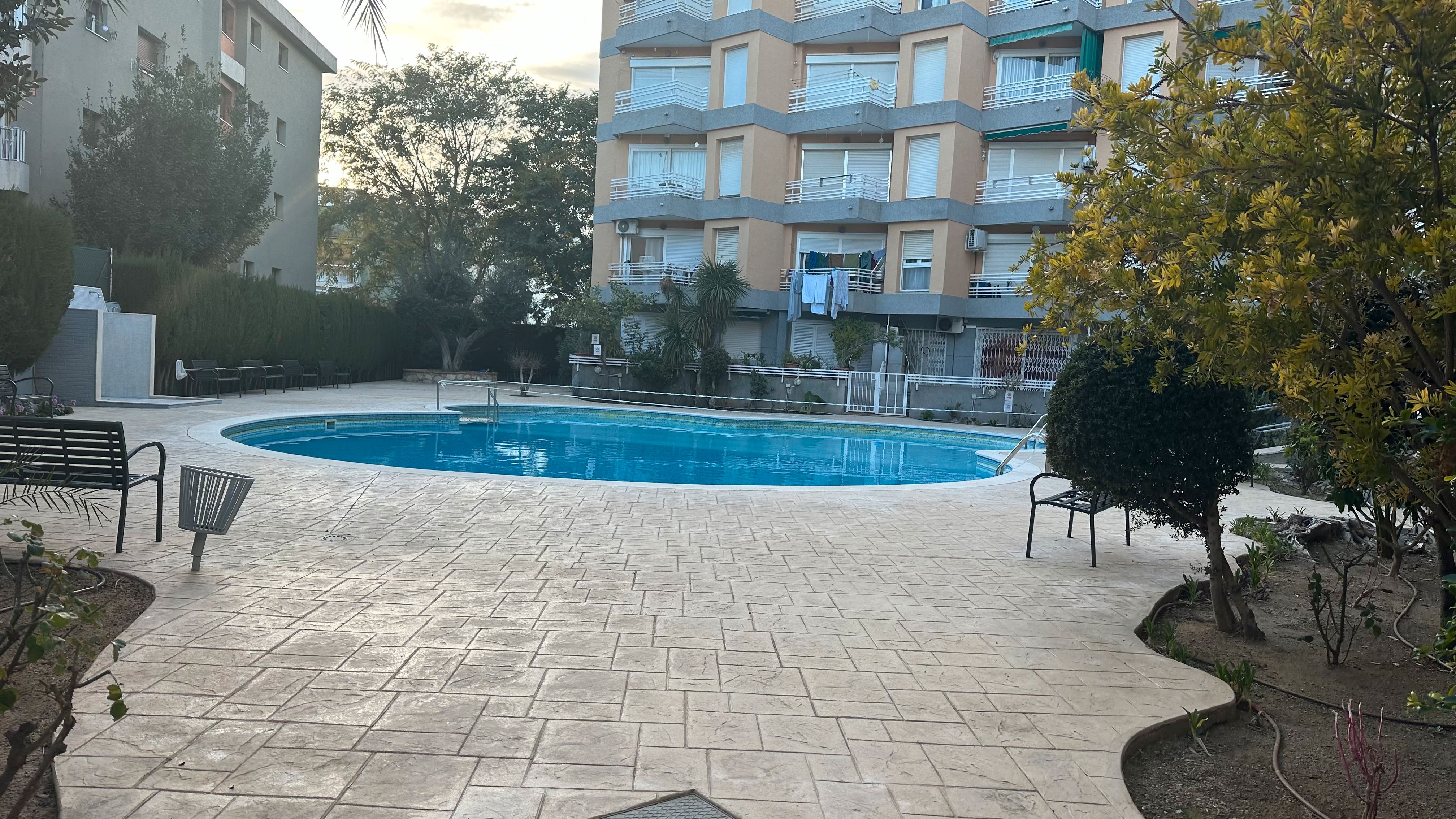 Swimming pool of Apartment for sale in Salou  with Air Conditioner, Balcony and Community pool