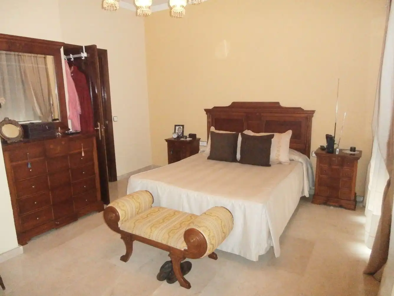 Schlafzimmer von Haus oder Chalet zum Verkauf in Mérida mit Klimaanlage, Heizung und Terrasse