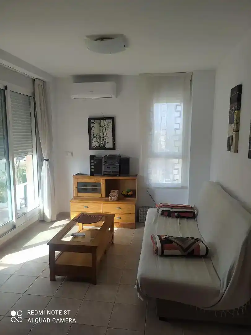 Wohnzimmer von Wohnungen zur Miete in Oliva mit Klimaanlage und Balkon