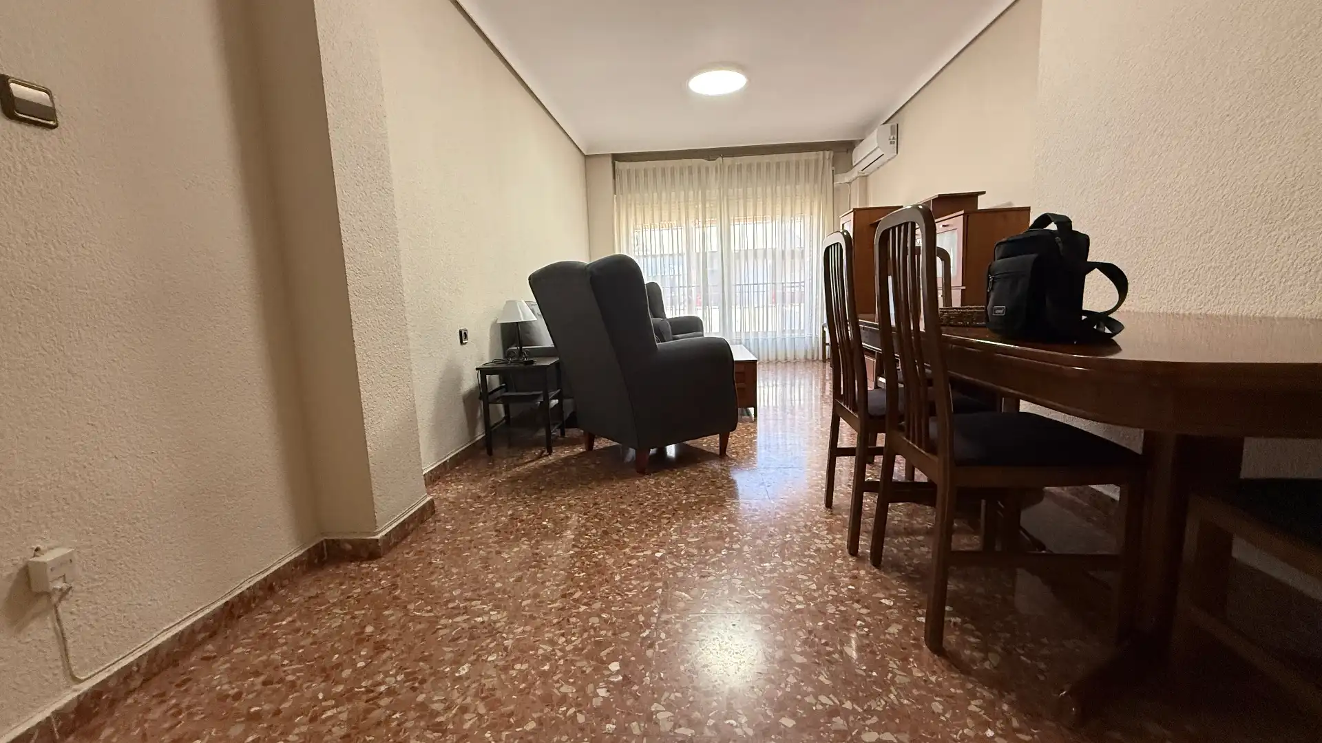 Sala de estar de Piso de alquiler en Albacete con Aire acondicionado, Calefacción y Terraza