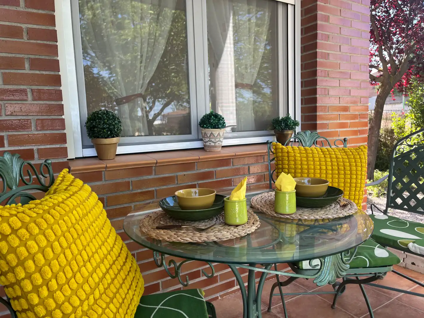 Terrassa de Casa o xalet en venda en Muel amb Aire condicionat, Jardí privat i Traster