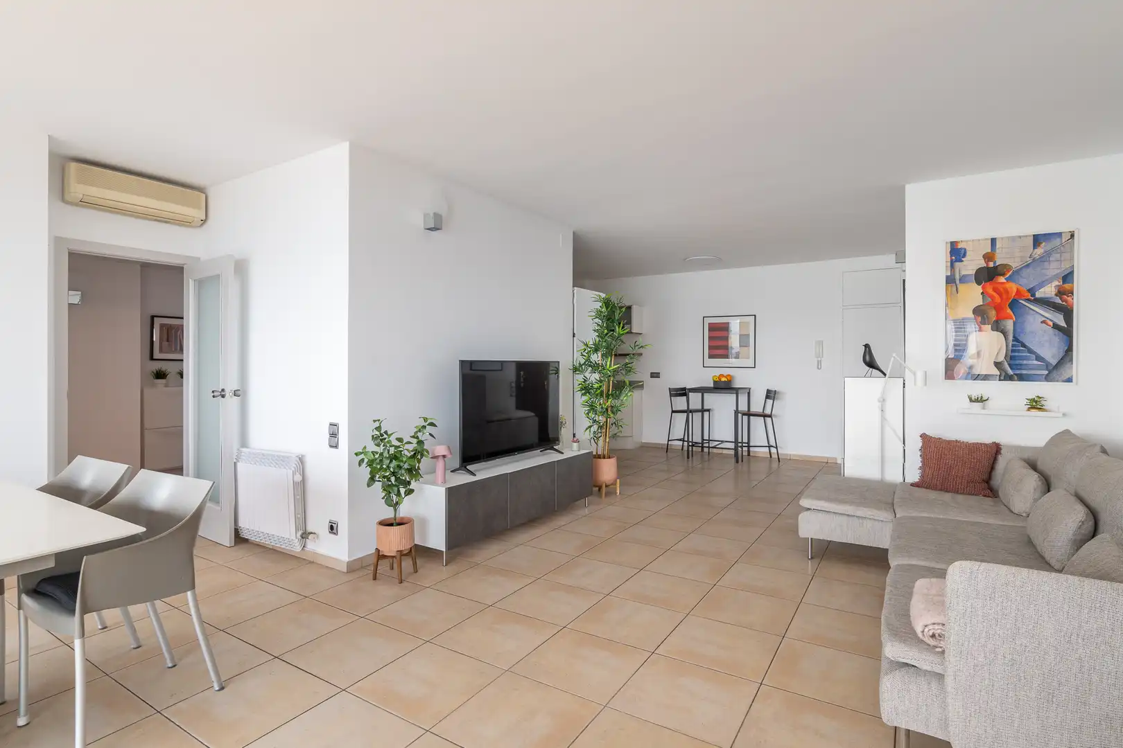 Wohnzimmer von Wohnung zur Miete in Vilassar de Mar mit Klimaanlage, Terrasse und Möbliert