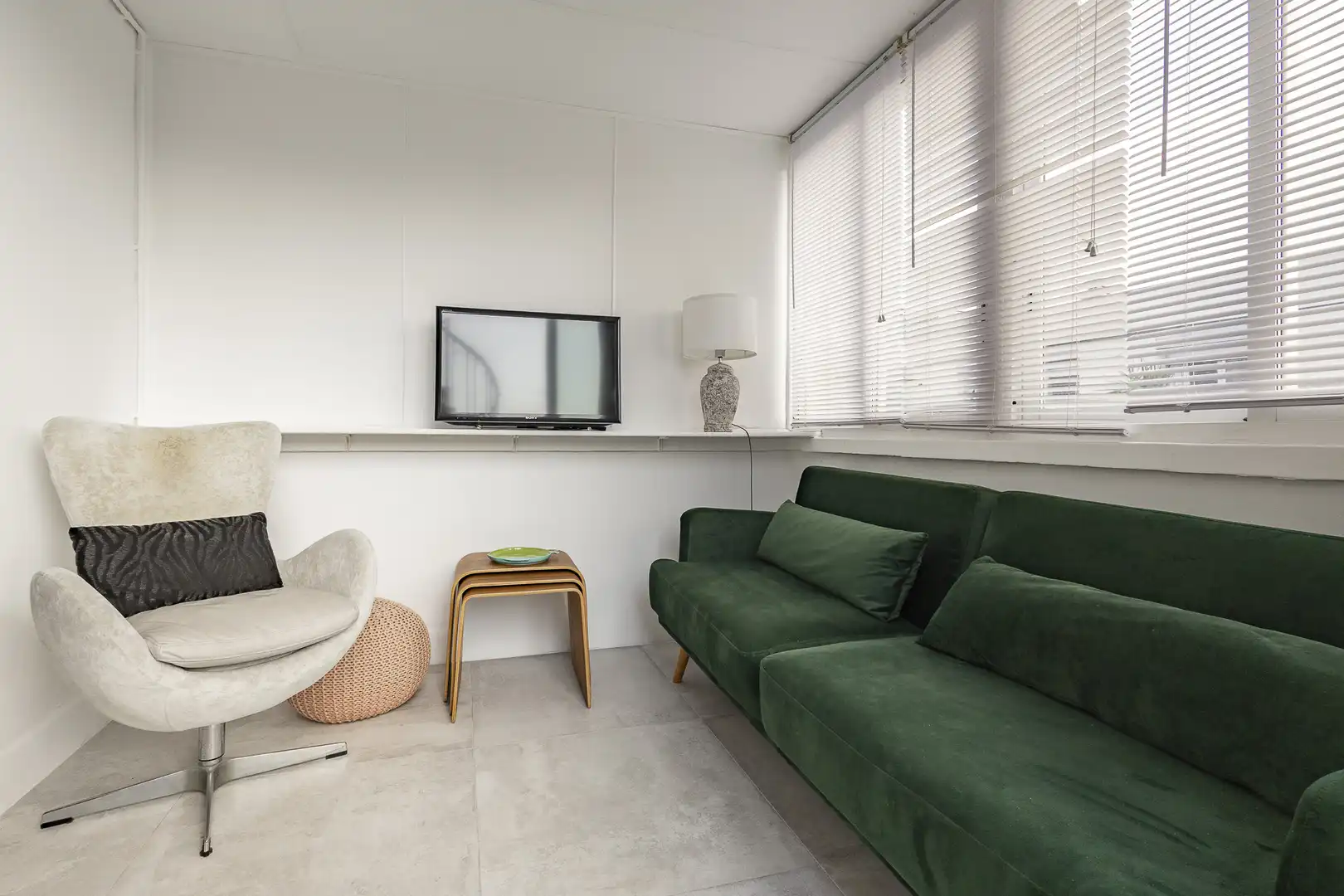 Sala d'estar de Àtic de lloguer en Sitges amb Aire condicionat, Calefacció i Terrassa