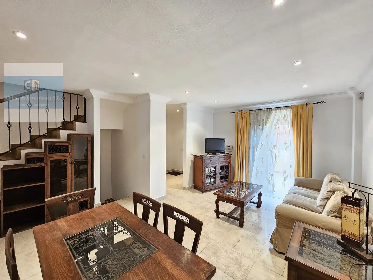 Wohnzimmer von Einfamilien-Reihenhaus zur Miete in Santa Úrsula mit Terrasse