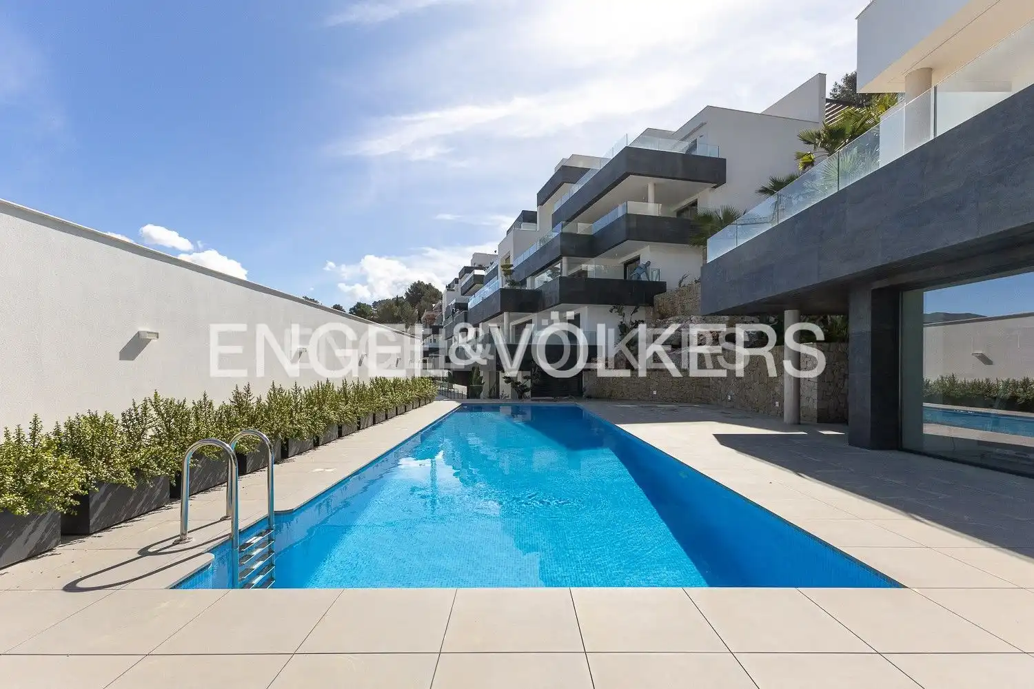 Swimming pool of Flat for sale in Pedreguer  with Air Conditioner, Heating and Private garden