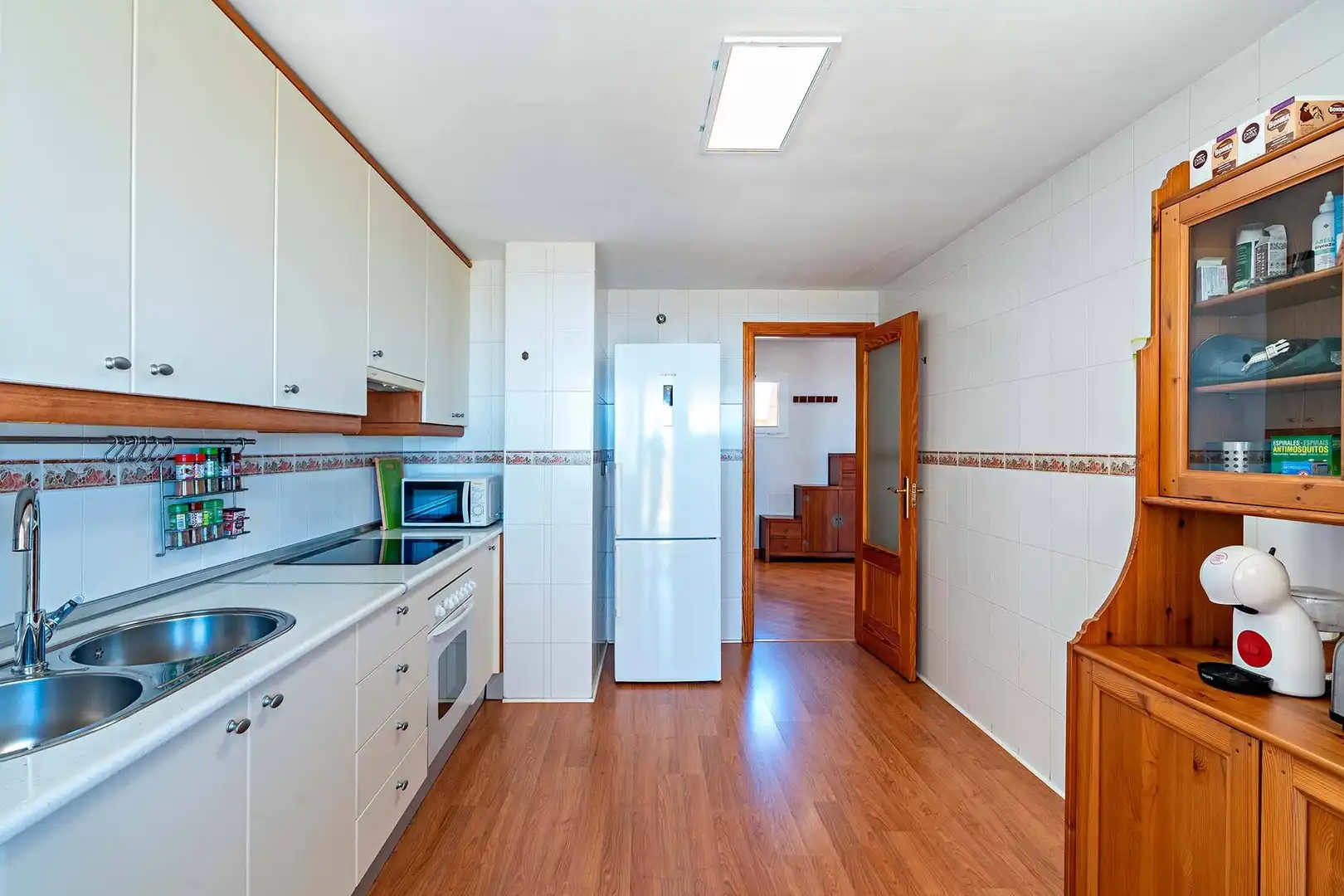 Kitchen of Flat for sale in Roquetas de Mar  with Air Conditioner, Parquet flooring and Terrace