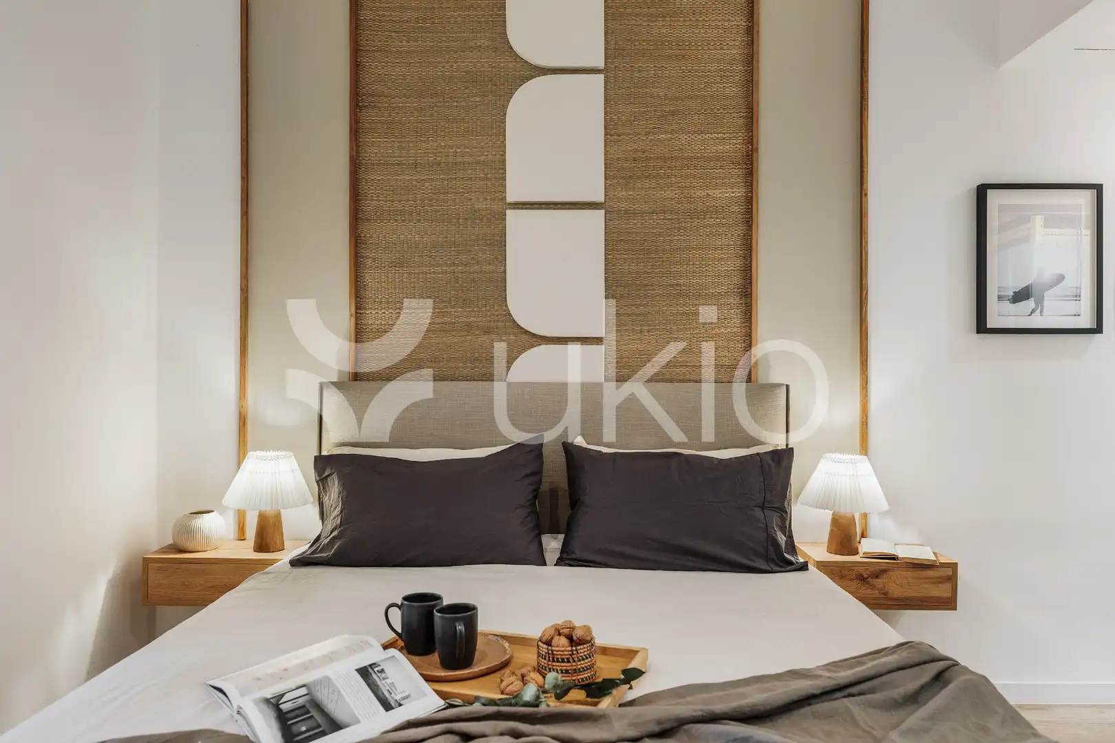 Schlafzimmer von Wohnungen zur Miete in Barcelona mit Klimaanlage, Heizung und Terrasse
