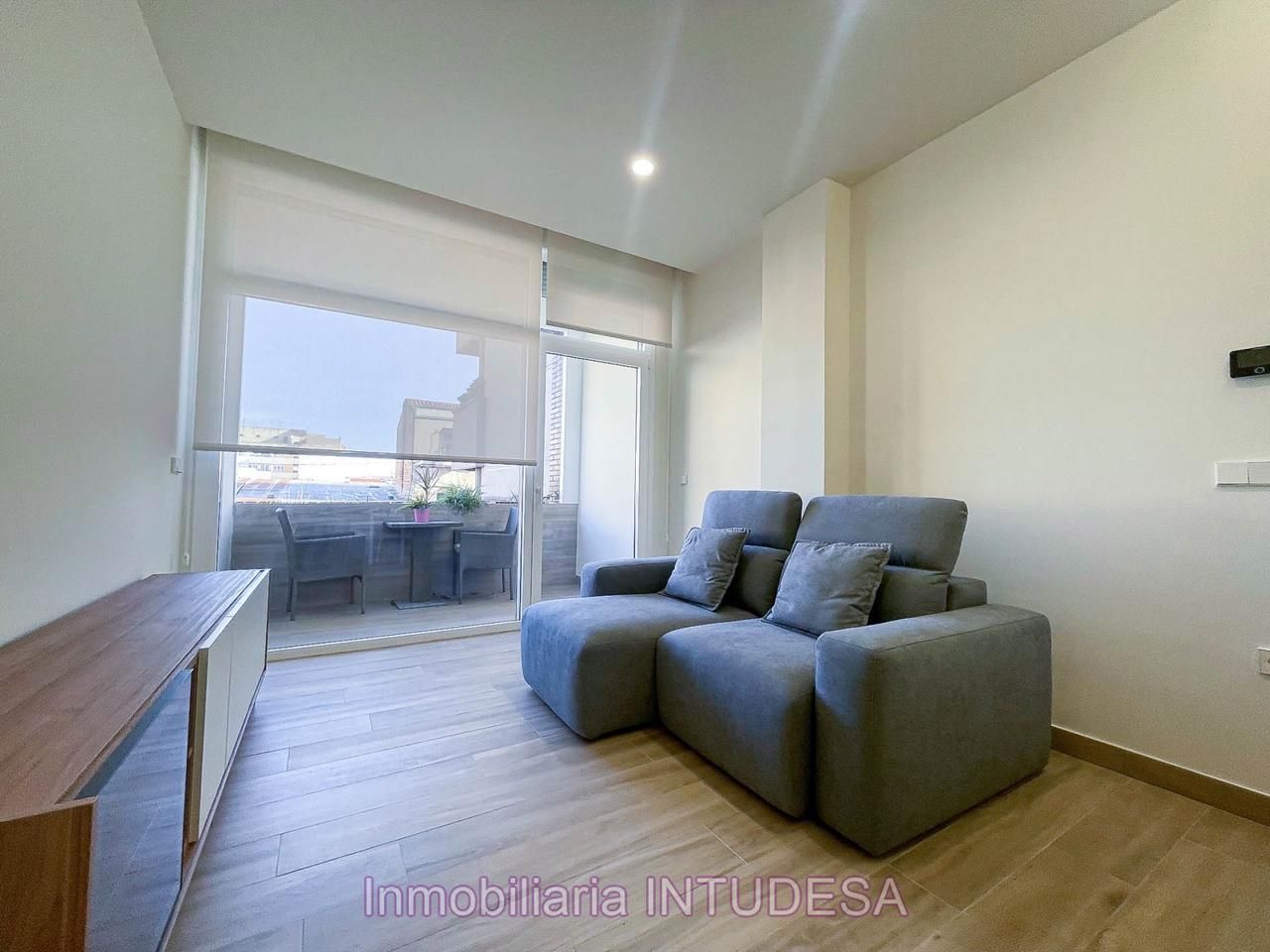 Living room of Flat for sale in Tudela  with Heating, Terrace and Furnished