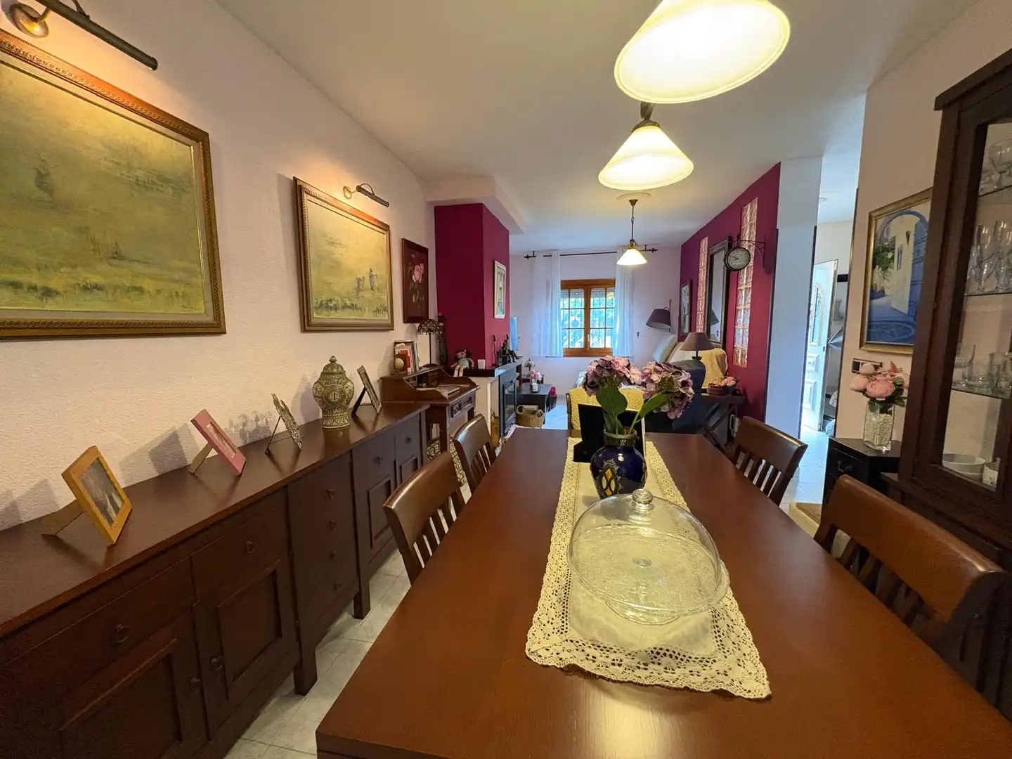 Dining room of Detached homes for sale in Algeciras  with Air Conditioner, Storage room and Furnished