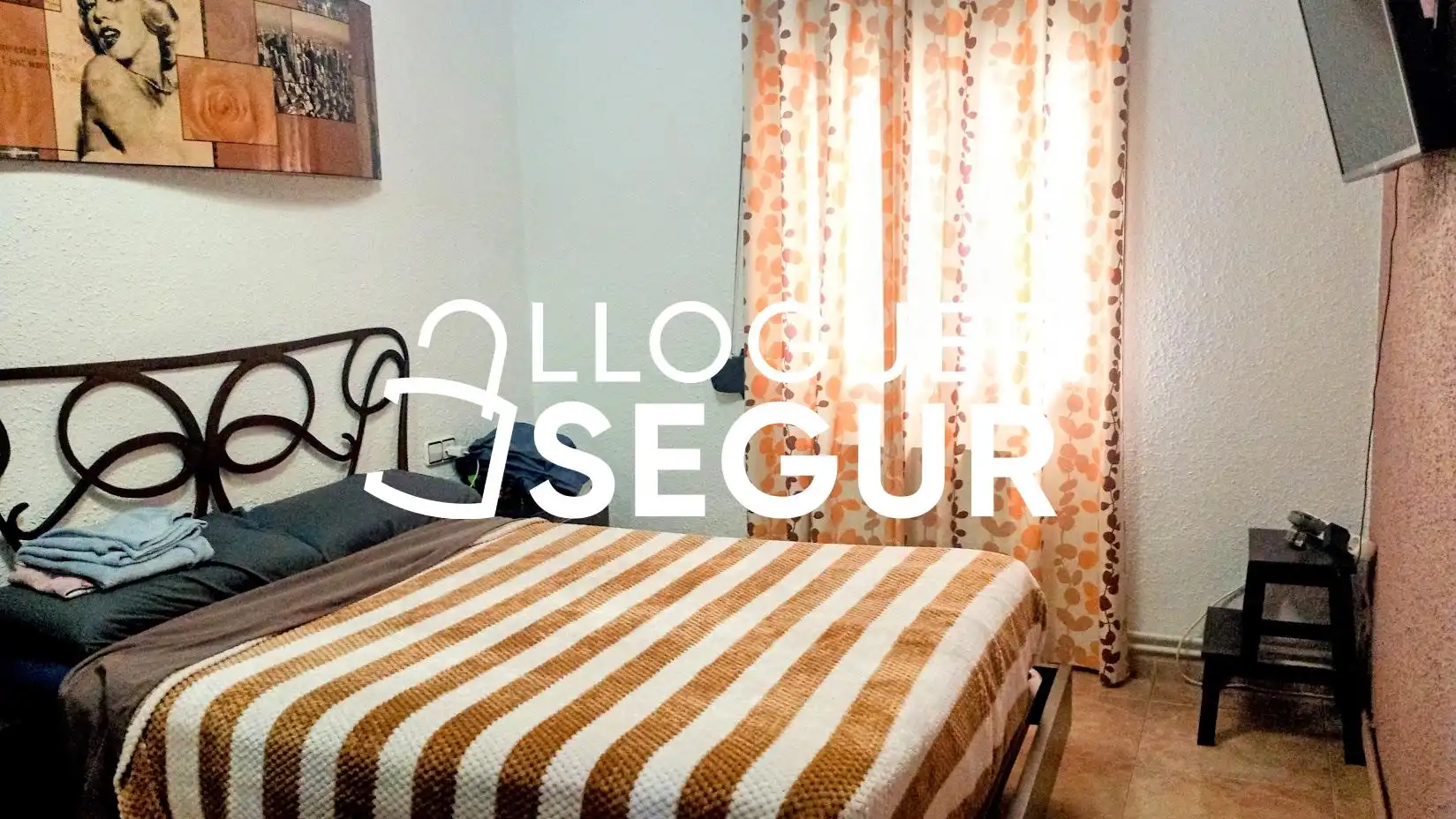 Schlafzimmer von Wohnung zur Miete in Sant Vicenç Dels Horts mit Klimaanlage, Terrasse und Möbliert