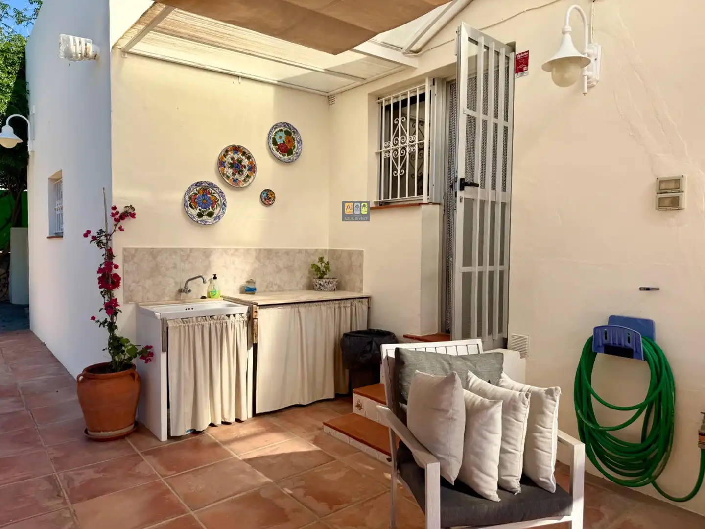 Terraza de Casa o chalet de alquiler en L'Alfàs del Pi con Aire acondicionado, Calefacción y Jardín privado