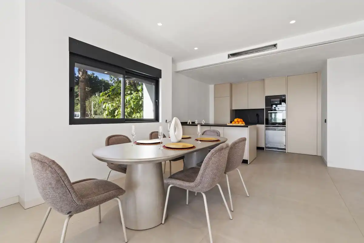 Dining room of Attic for sale in Estepona  with Private garden, Terrace and Swimming Pool