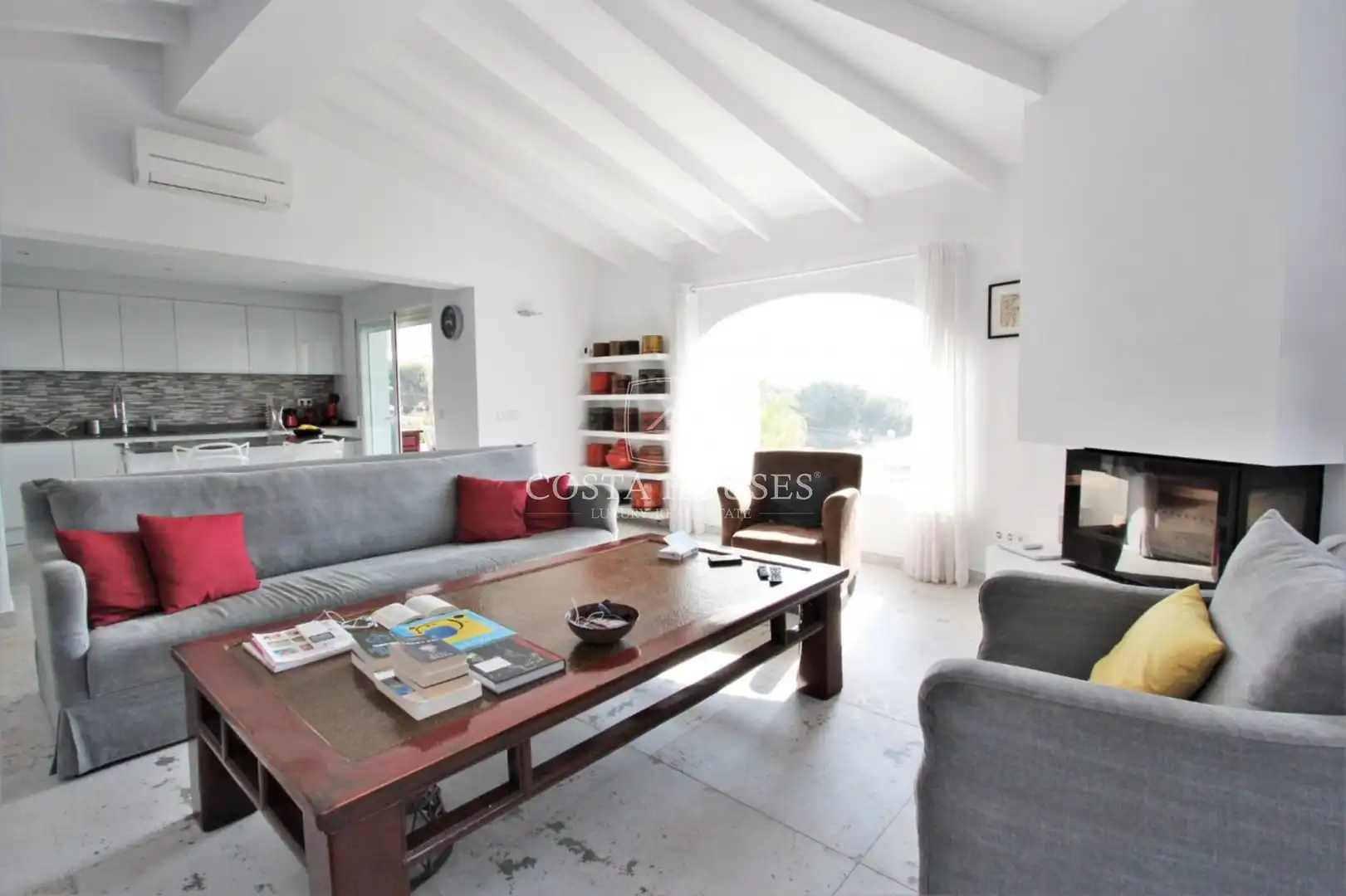Sala d'estar de Casa o xalet en venda en Jávea / Xàbia amb Aire condicionat, Jardí privat i Terrassa