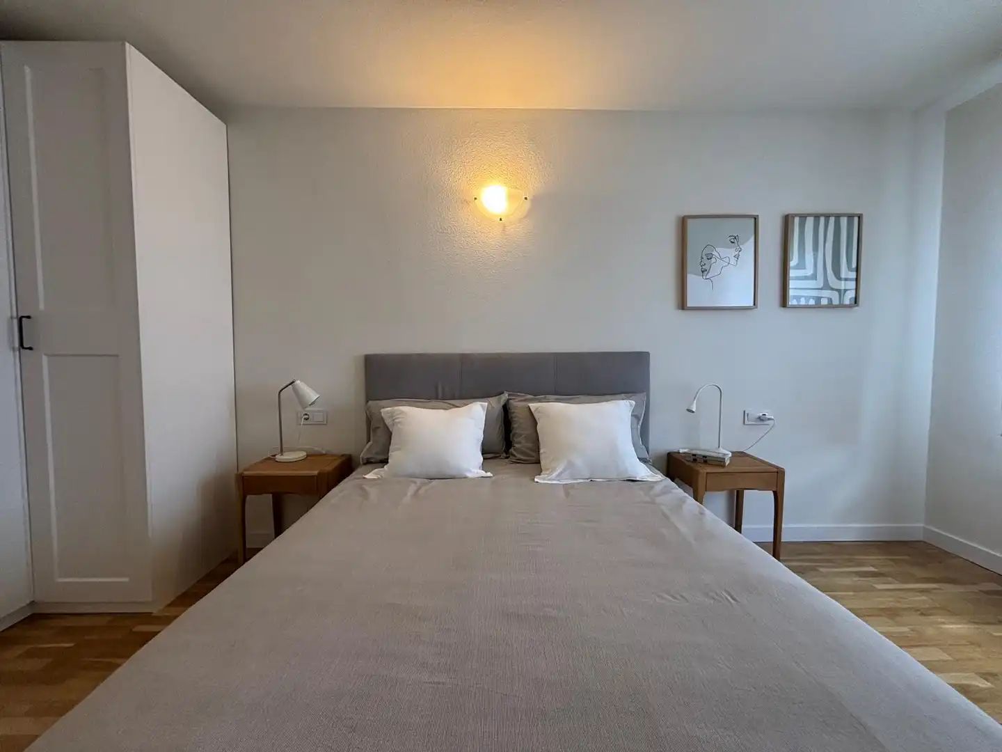 Bedroom of Flat for rent in  Pamplona / Iruña  with Heating, Parquet flooring and Terrace