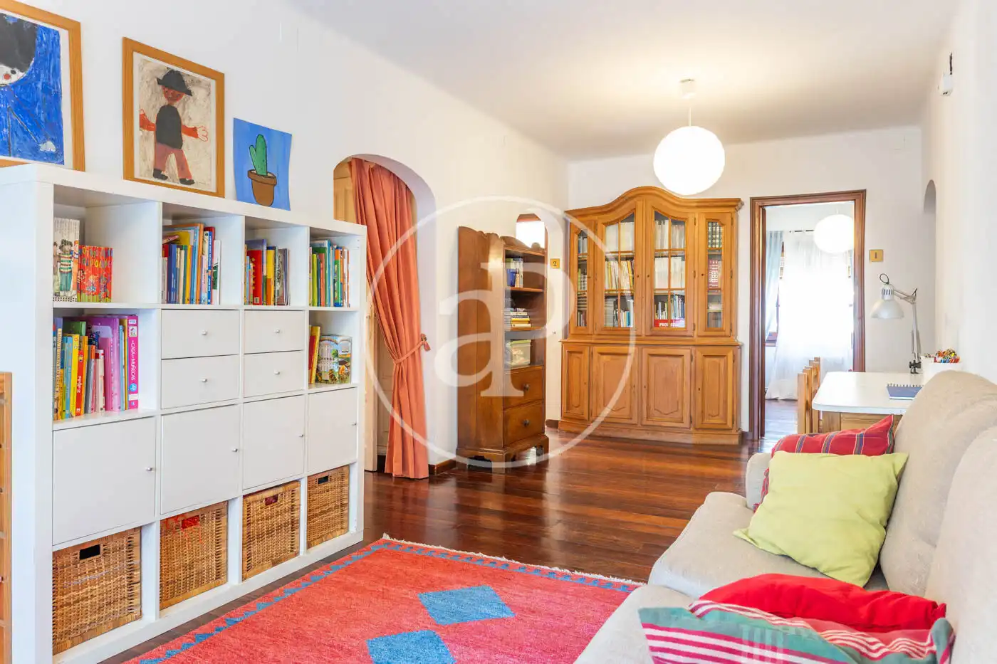 Sala de estar de Casa o chalet en venta en Vilanova del Vallès con Calefacción, Jardín privado y Terraza