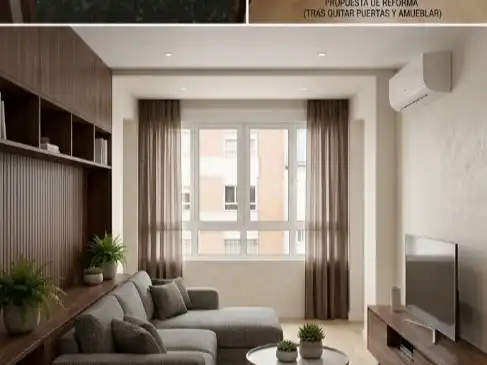 Sala de estar de Piso en venta en  Sevilla Capital con Aire acondicionado