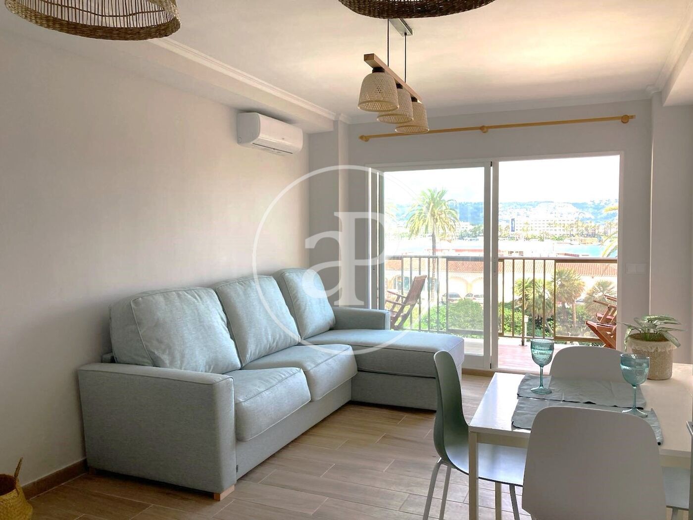 Living room of Flat to rent in Jávea / Xàbia  with Air Conditioner, Heating and Private garden