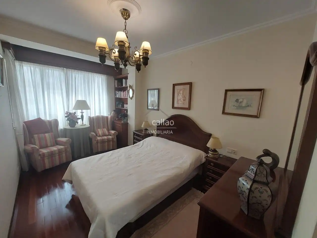 Bedroom of Apartments for rent in Ferrol  with Heating and Furnished