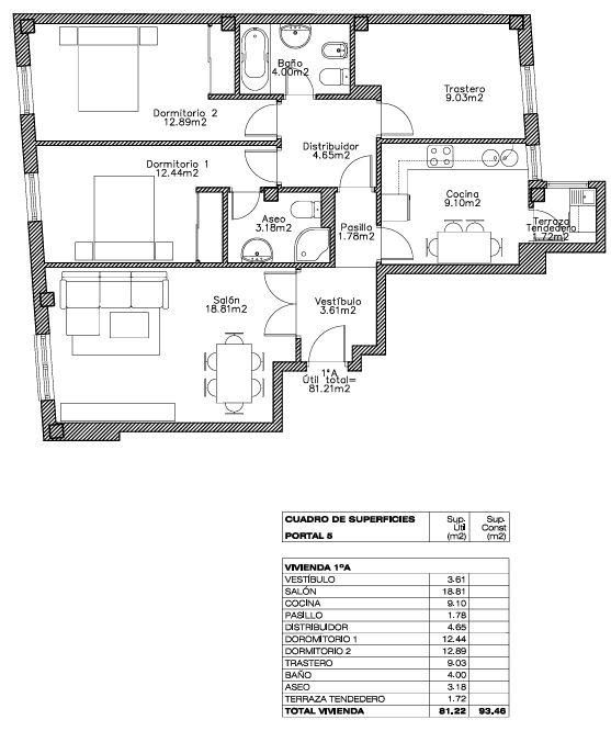 Piso en venta en A Coruña Capital  con Trastero