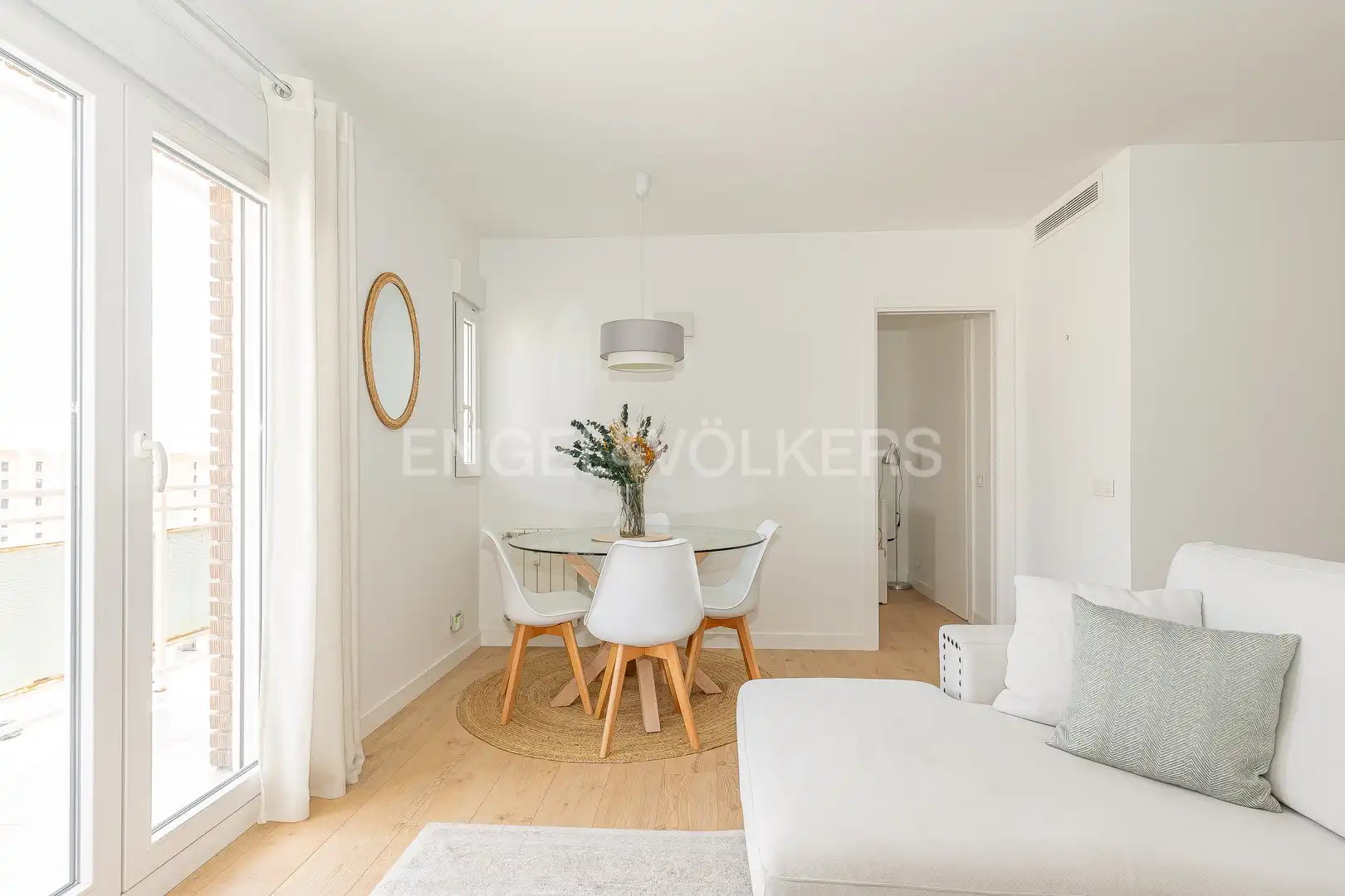 Wohnzimmer von Wohnung zur Miete in Madrid mit Klimaanlage, Heizung und Terrasse