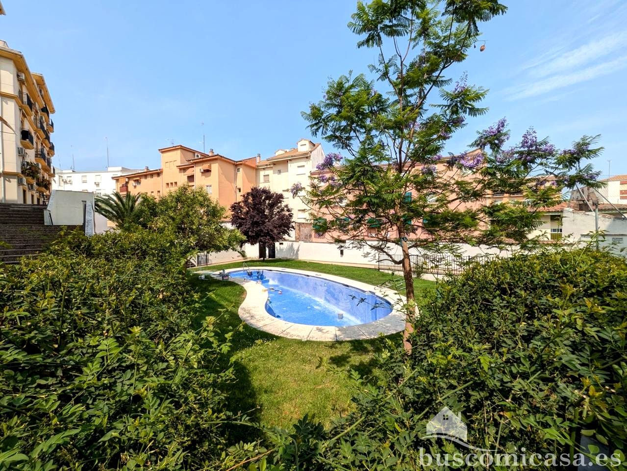 Garden of Flat to rent in Linares  with Air Conditioner, Furnished and Balcony