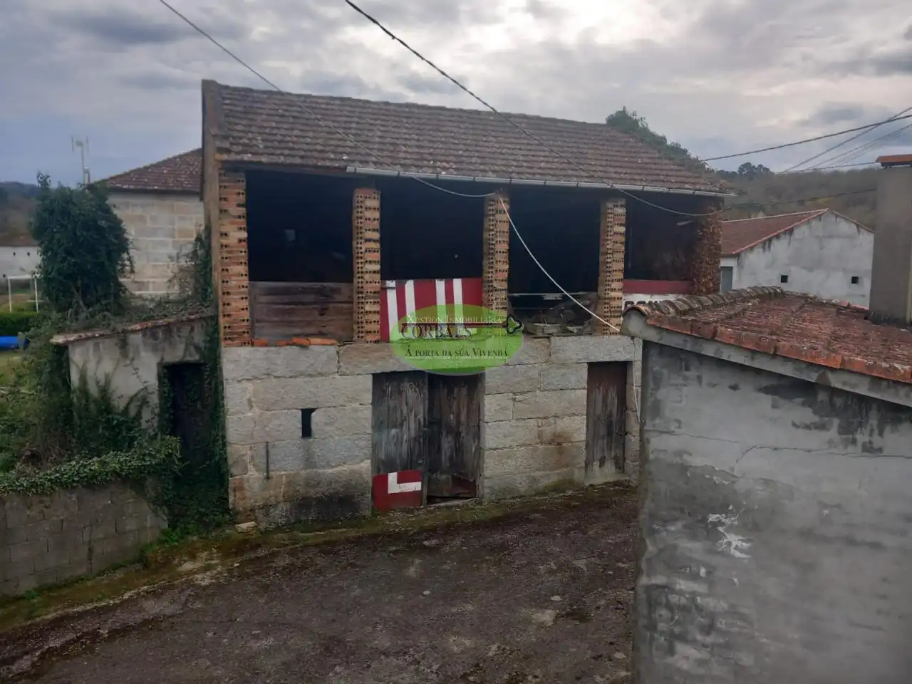 Vista exterior de Casa o chalet en venta en Taboadela con Jardín privado