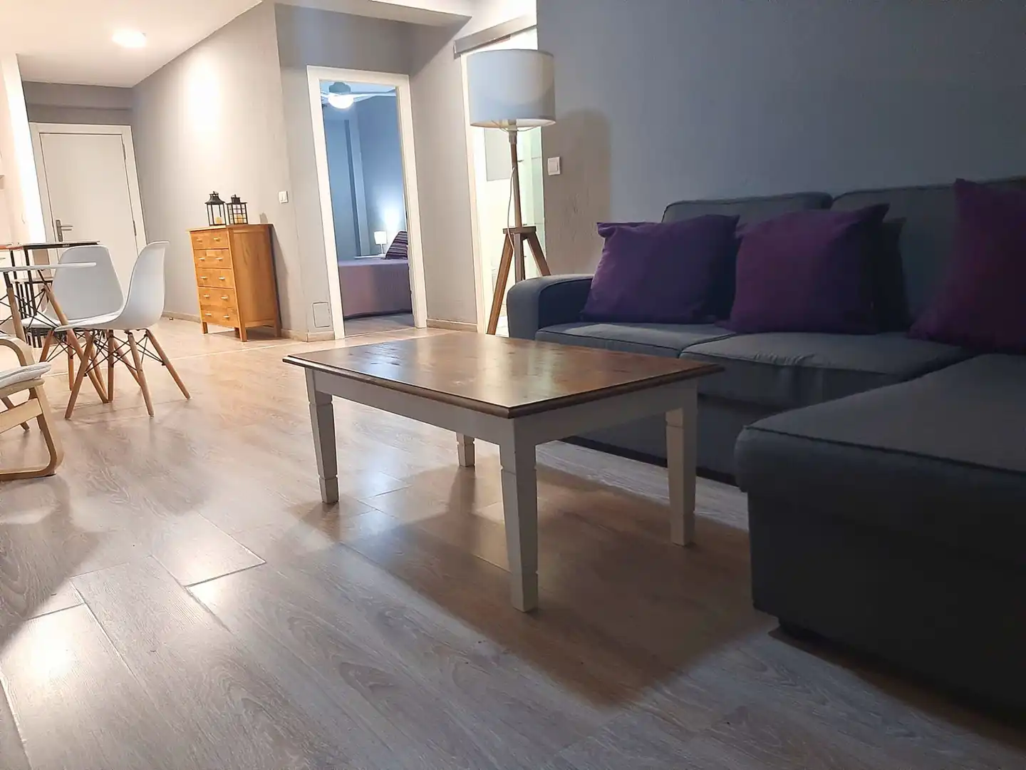 Living room of Flat for sale in Roquetas de Mar  with Terrace and Furnished