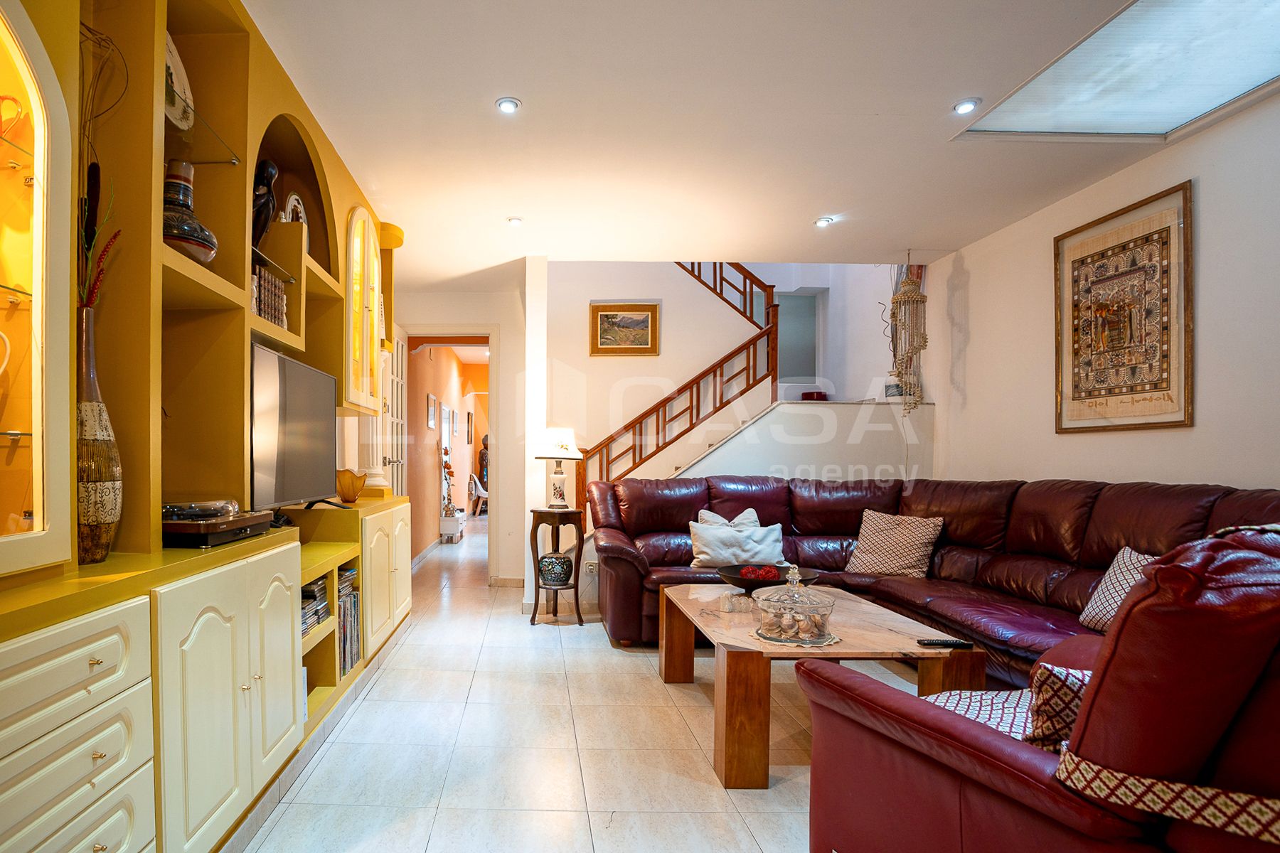 Sala d'estar de Casa adosada en venda en Granollers amb Aire condicionat, Calefacció i Terrassa