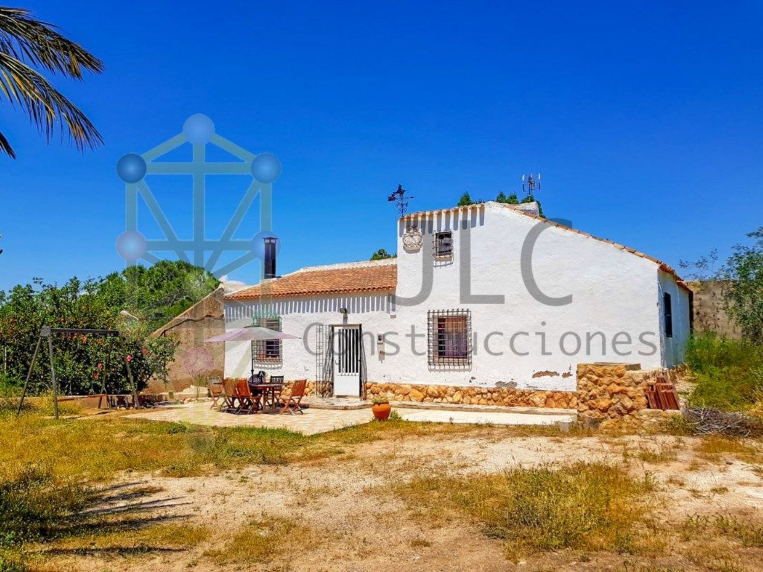 Vista exterior de Casa o xalet en venda en Fuente Álamo de Murcia amb Aire condicionat, Jardí privat i Terrassa