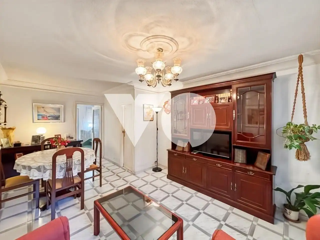 Living room of Flat for sale in  Madrid Capital  with Air Conditioner, Heating and Private garden
