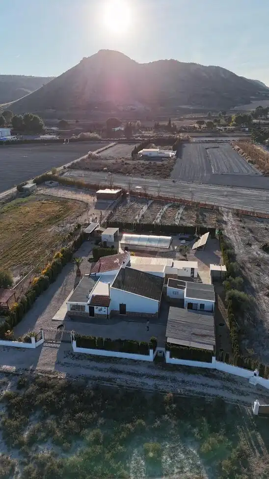 Vista exterior de Finca rústica en venta en Villena con Piscina