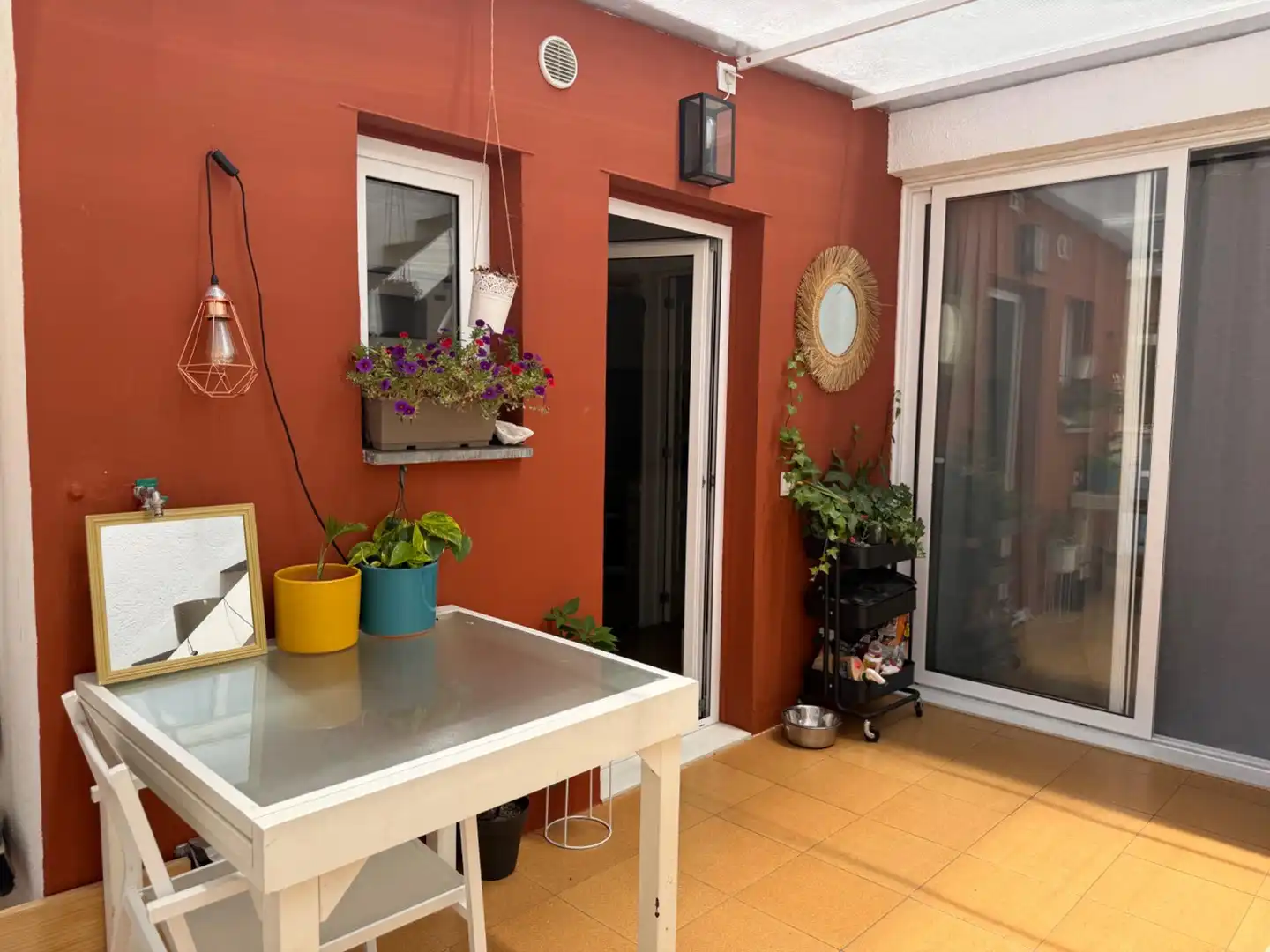 Terrasse von Dachboden zum Verkauf in Mataró mit Klimaanlage, Heizung und Parkett