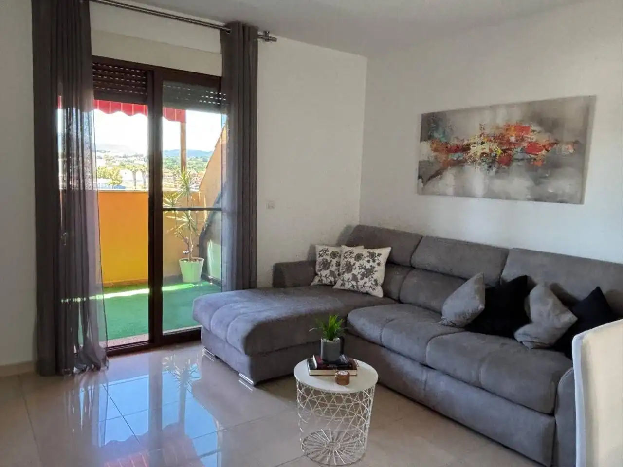Wohnzimmer von Wohnung zum Verkauf in Archena mit Klimaanlage, Terrasse und Abstellraum